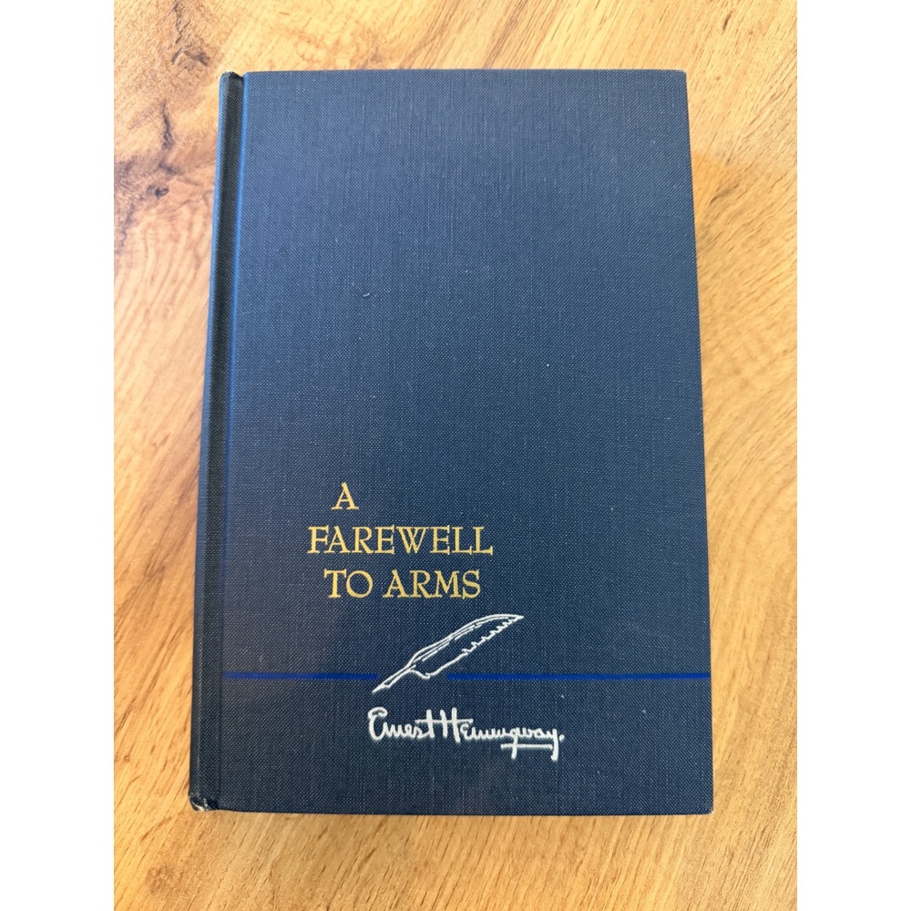 A Farewell to Arms Ernest Hemingway Hardcover Charles Scribner's Sons Navy Blue